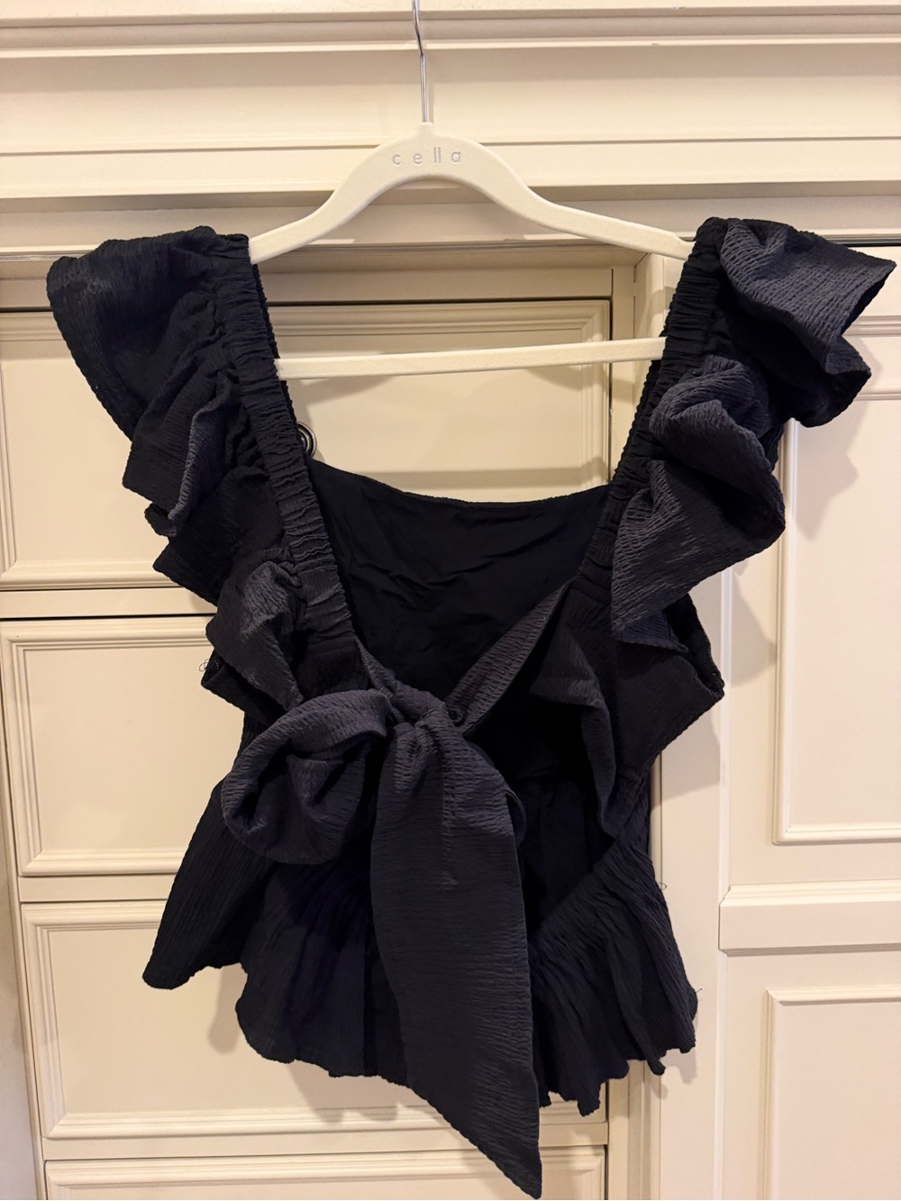 Altar'd State Black Ruffled Square-Neck Top - Picture 2 of 2
